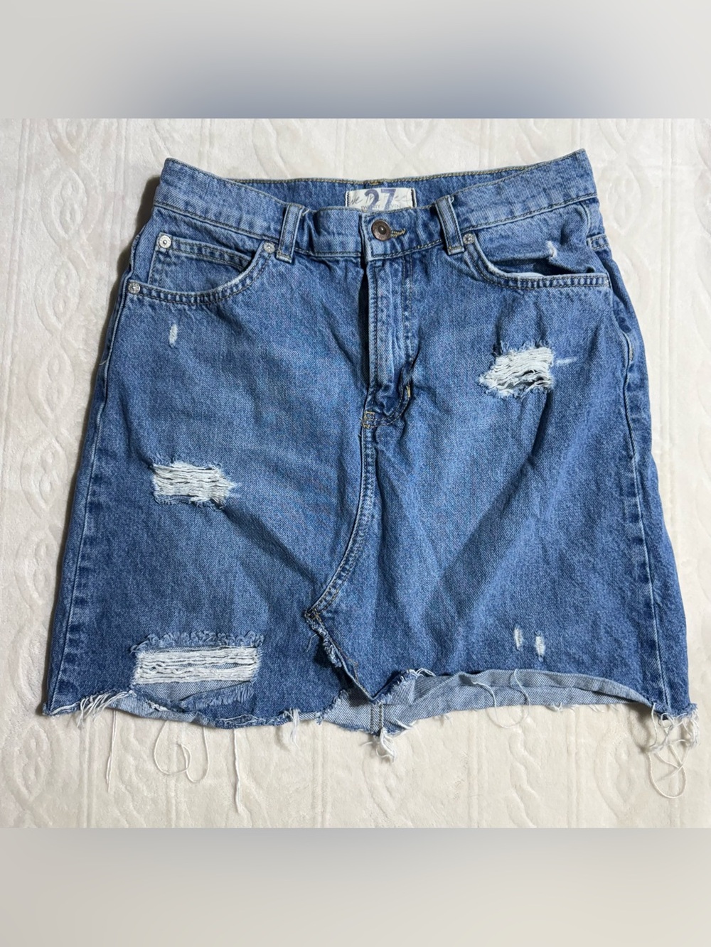 We‎ The Free, Free People, Distressed Mini Skirt